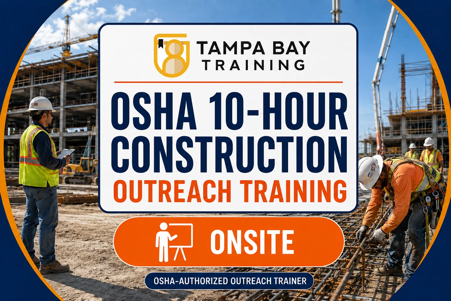 Tampa Bay Training OSHA 10-Hour Construction onsite course artwork